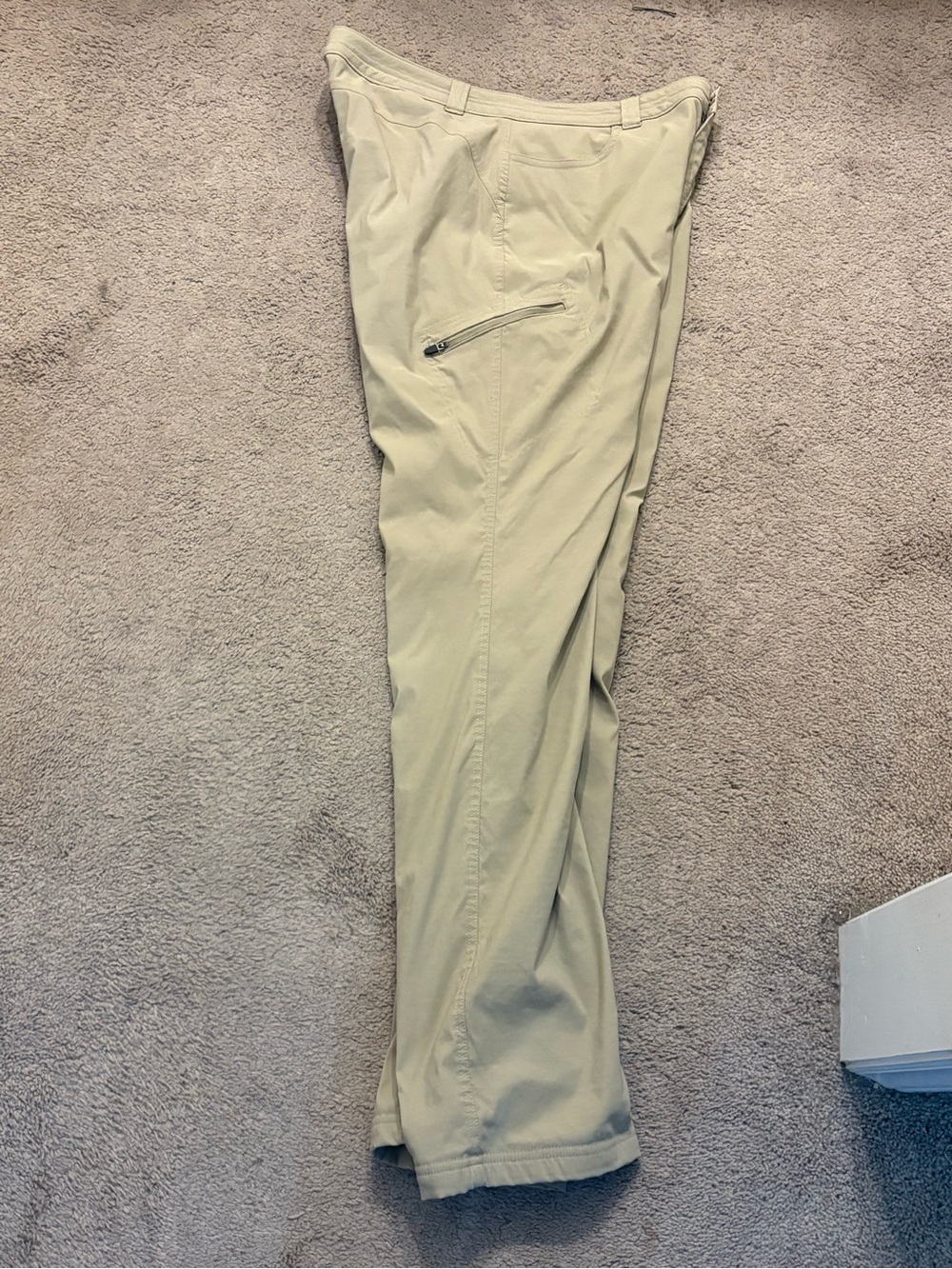 Eddie Bauer Women’s 16 Fleece Lined Hiking Pants Khaki Outdoor Travel gorpcore - Picture 5 of 7